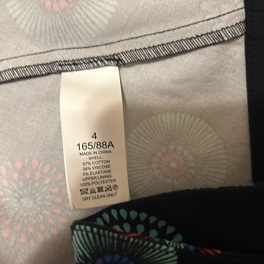 kate spade Black Sleeveless Midi Dress with Red and Teal Circular Print - Picture 12 of 13